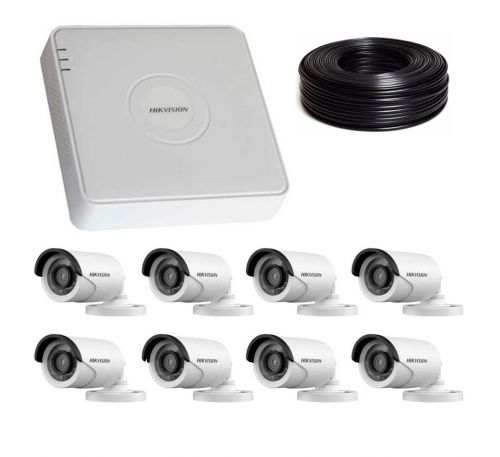 1 Мп Комплект видеонаблюдения DS-7108HQHI-K1/DS-2CE16C0T-IRF 