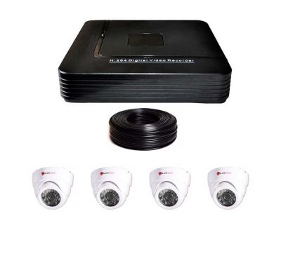 1 Мп Комплект видеонаблюдения DVR-1004AHD/PC-317AHD720P 