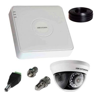 1 Мп Комплект внутреннего видеонаблюдения Hikvision 1 камера 1Mp 
