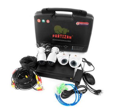 2 Мп Комплект видеонаблюдения Partizan Mixed Kit 2MP 4xAHD 