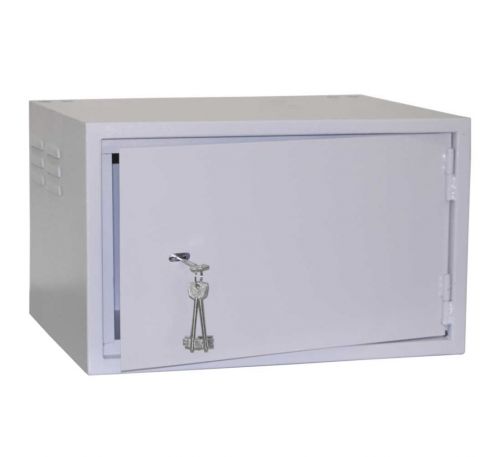 Антивандальный металлический ящик (шкаф) БК-520-7U-з-петли 