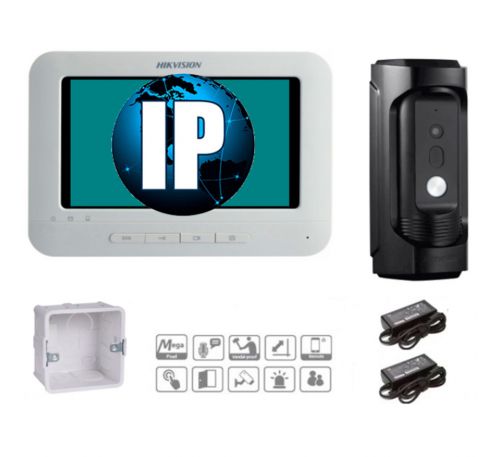 IP комплект видеодомофона DS-KH6210-L+DS-KB8112-IM 
