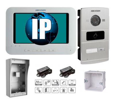 IP комплект видеодомофона DS-KH6210-L+DS-KV8102-IM 