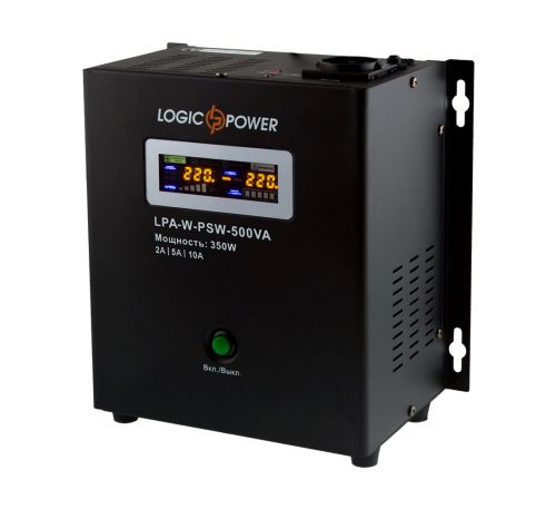 Источник бесперебойного питания Logicpower LPA-W-PSW-500VA (350Вт) 2A/5A/10A 220В 
