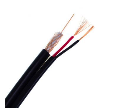 Комбинированный кабель Dialan Econom RG59+2х0,5 CCA черный 