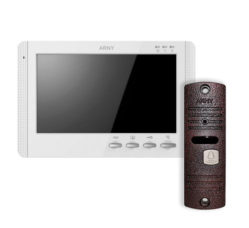 Комплект видеодомофона ARNY AVD-709+вызывная панель AVP-05 