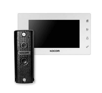 Комплект видеодомофона Kocom KCV-504 Mirror+вызывная панель KC-MC20 