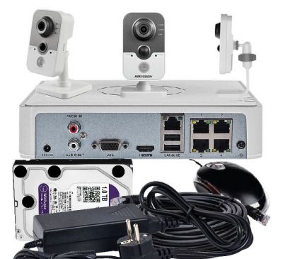 Комплект видеонаблюдения для квартиры 2/4 MP NVR 