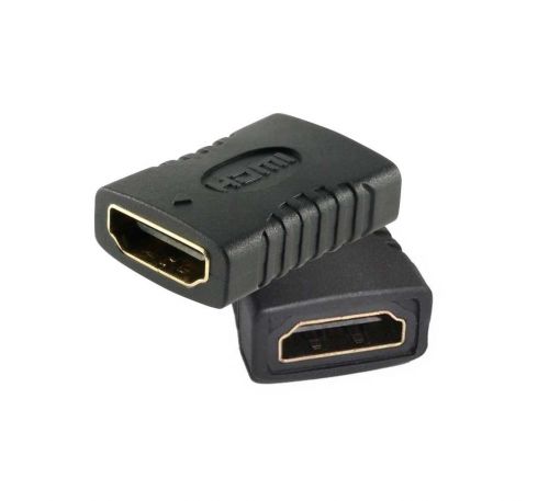 Переходник HDMI (female) - HDMI (female), gold, пластик Tcom 
